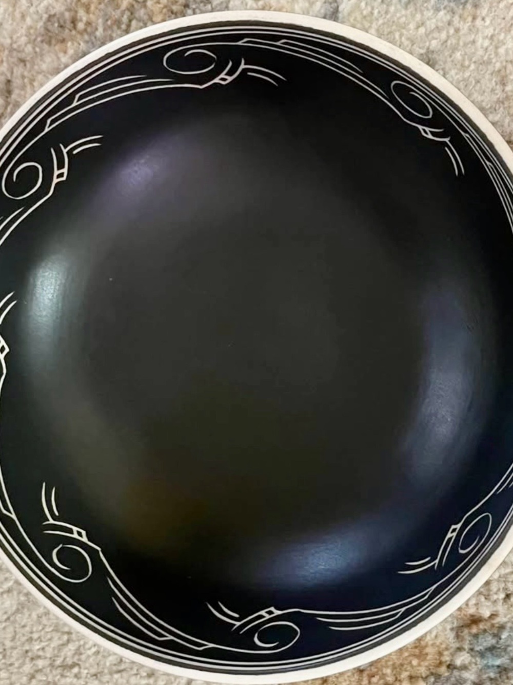JOHN SPENCER, Pearsons Of Chesterfield Art Pottery Fruit Bowl Sgraffito Design